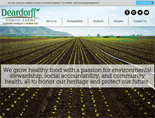 Tablet Screenshot of deardorfffamilyfarms.com